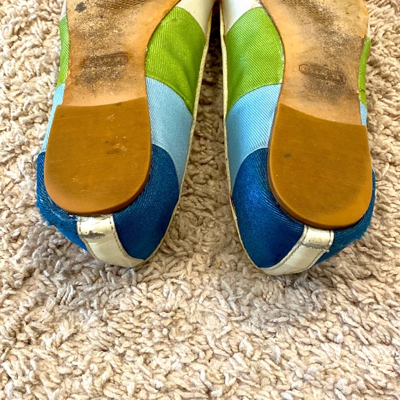 Coach Multicolored Striped Ballet Flats - Picture 7 of 7